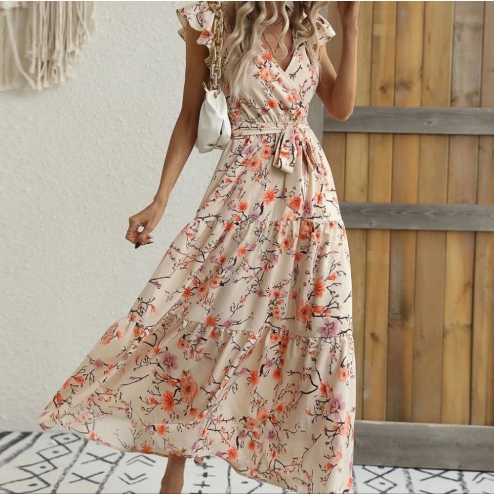 Multicolor boho floral  Womens Dress NWOT